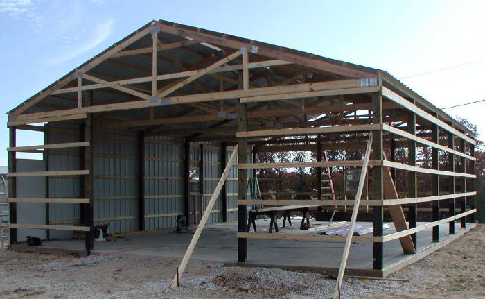  to build a pole barn, there are tons of free pole barn plans online