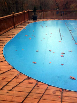 above ground pool winterized