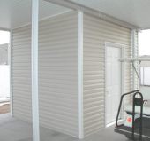aluminum awning with shed