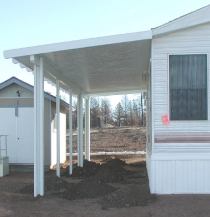 White Alumawood Awning