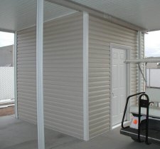 Vinyl Siding on Shed shed with vinyl siding