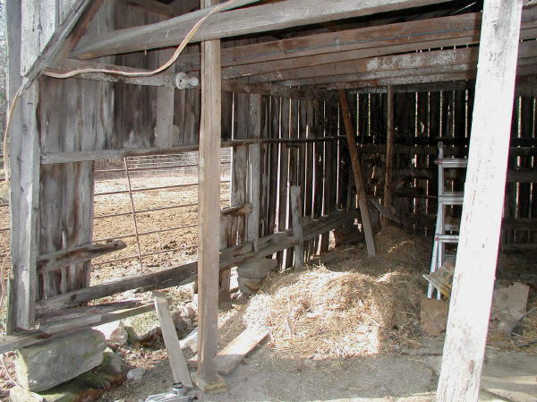 old barn inside