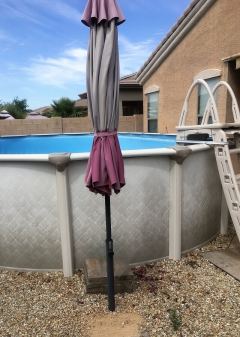 Umbrella Next to Pool pool umbrella