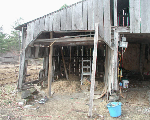 old barn side