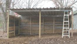 cheap loafing shed