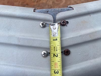 Top Rail Screw Holes