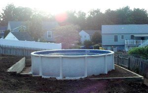 Retaining Walls for Round Pool