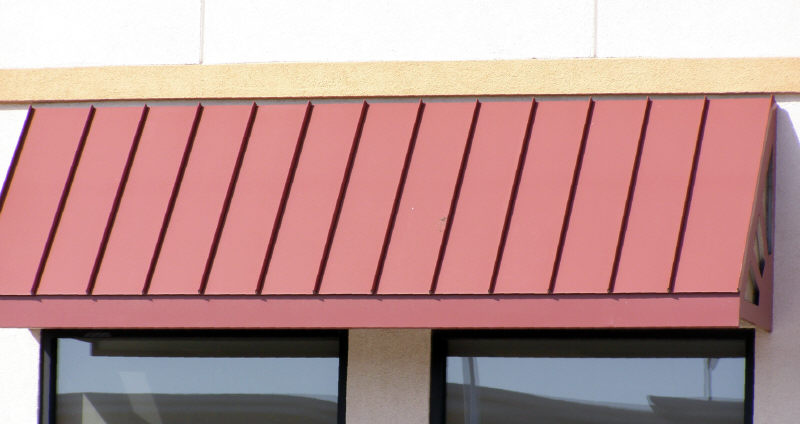 Painted Commercial Steel Window Awnings