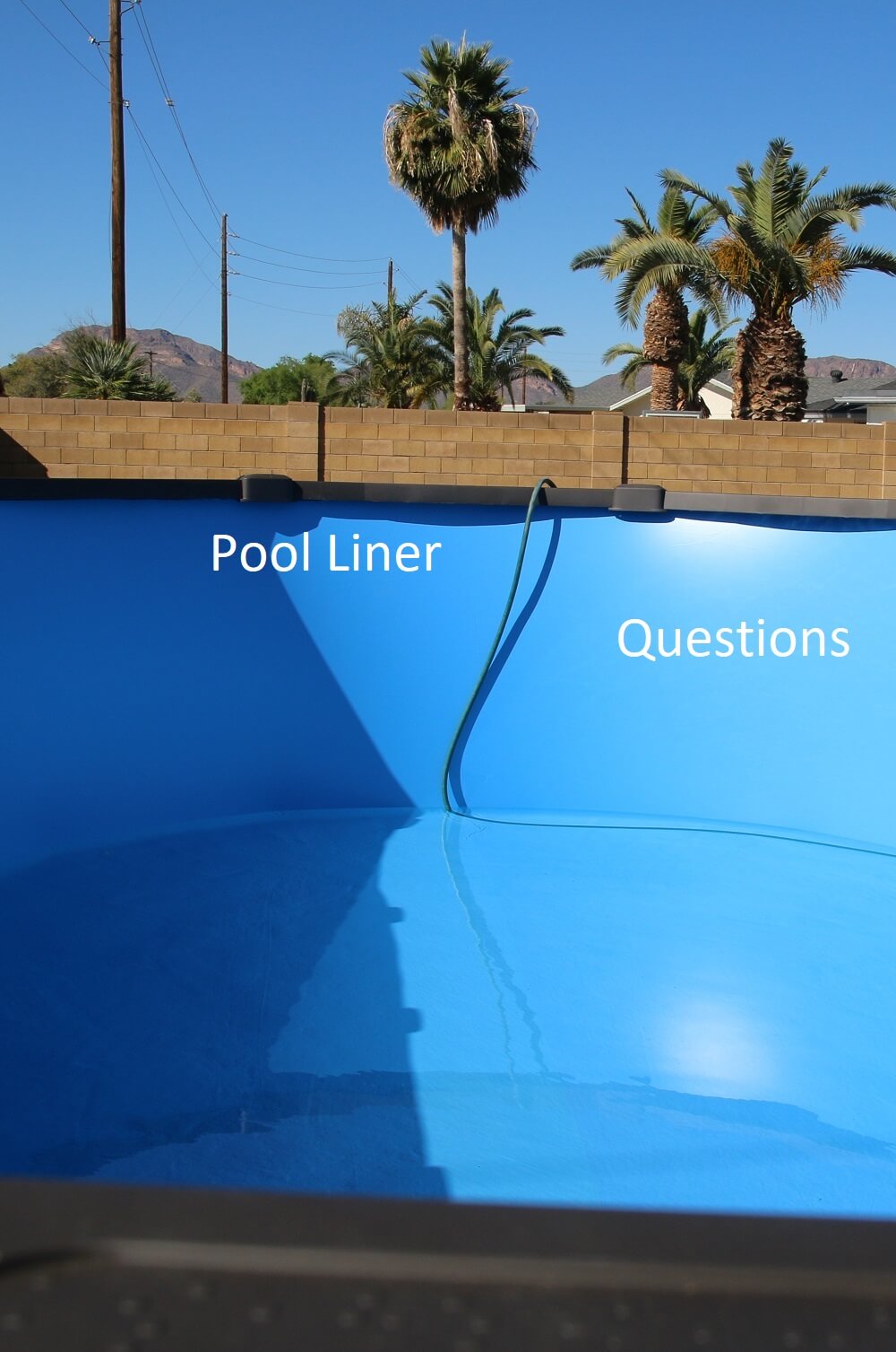 above ground pool pro liner questions