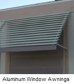 aluminum window awning