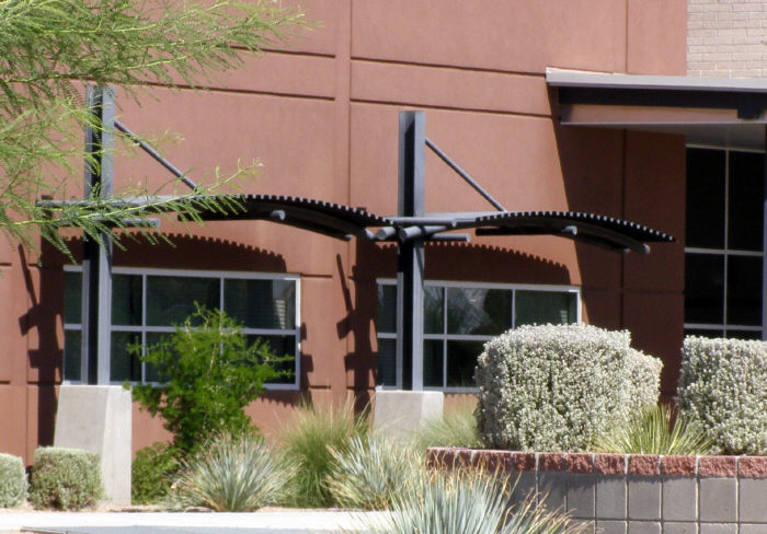 Arched Steel Awnings