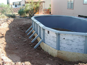 above ground pool installed inground