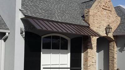 Copper awning 