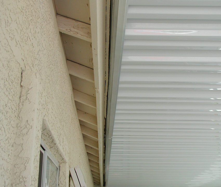 extruded awning a-rail and hanger