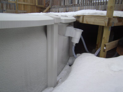 bent swimming pool wall