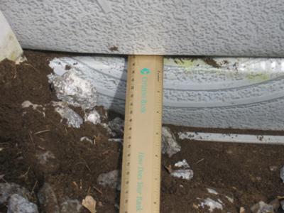 Bottom of Pool Wall Buckled