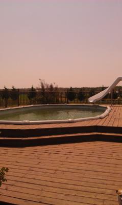 Oval Pool With Decking