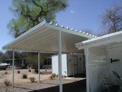 aluminum panels installed