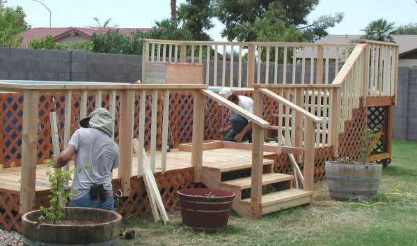 pool deck construction