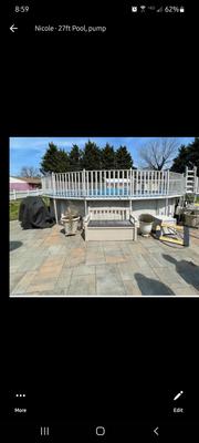 Esther Williams 27 ft Round Pool with Decking