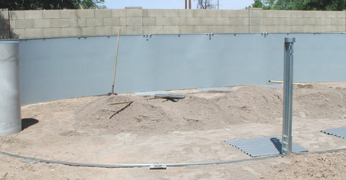 oval above ground pool installation