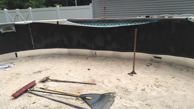 Pool Wall Reinforcing
