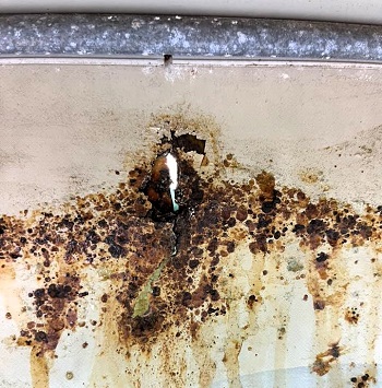 Rusted Pool Wall