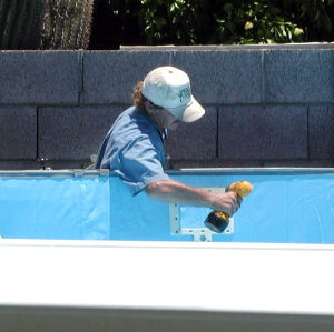 replacing skimmer in above ground pool
