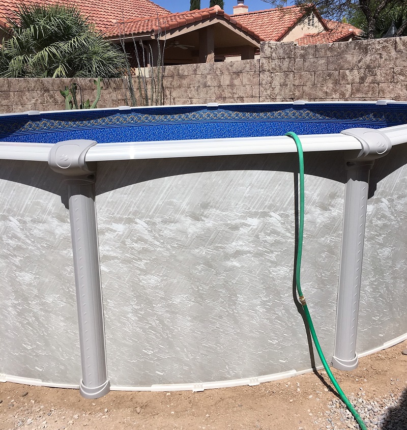 part resin above ground pool