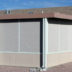 screen room with solar screen