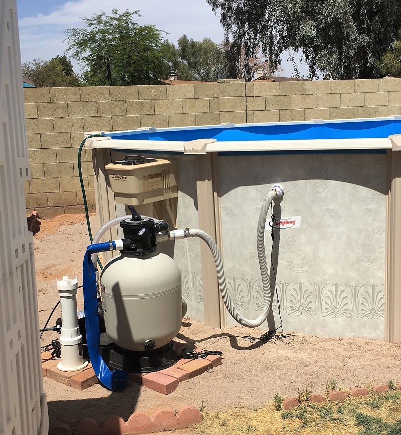 Swimming Pool Sand Filter with Chlorinator