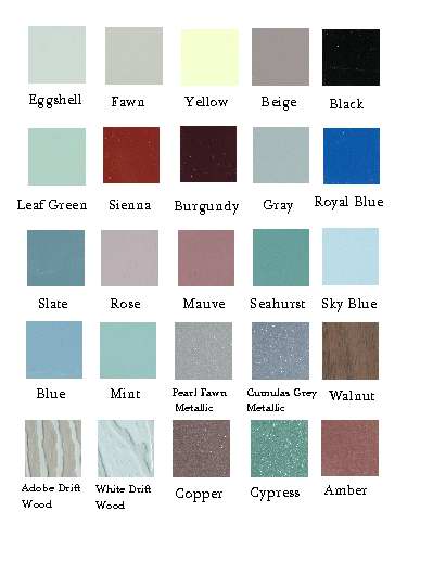 window awning colors