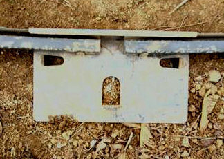 aluminum foot plate for an above ground pool