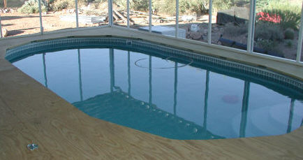 beaded liner in above ground pool