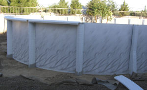 building above ground pool frame
