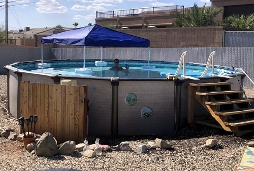 Floating Pool Canopy
