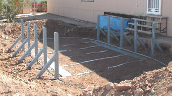 oval braces in ground