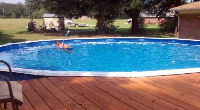 pool ready for summer vacation