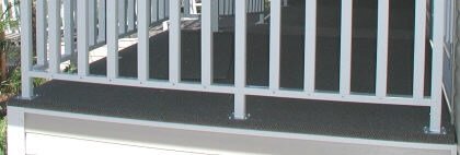 aluminum porch handrail feet