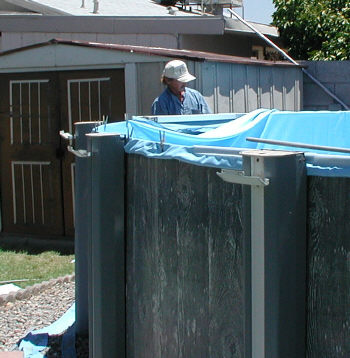 setting up an overlap liner