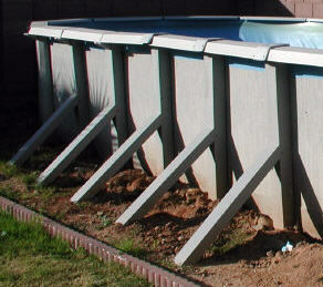 Oval Pool Side Braces side braces for an oval pool