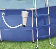 soft side pool filter and ladder